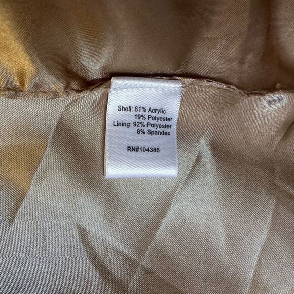 Garnet Hill Faux Fur Vest Jacket Women Size M - Picture 7 of 7